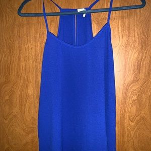 Vibrant blue tank